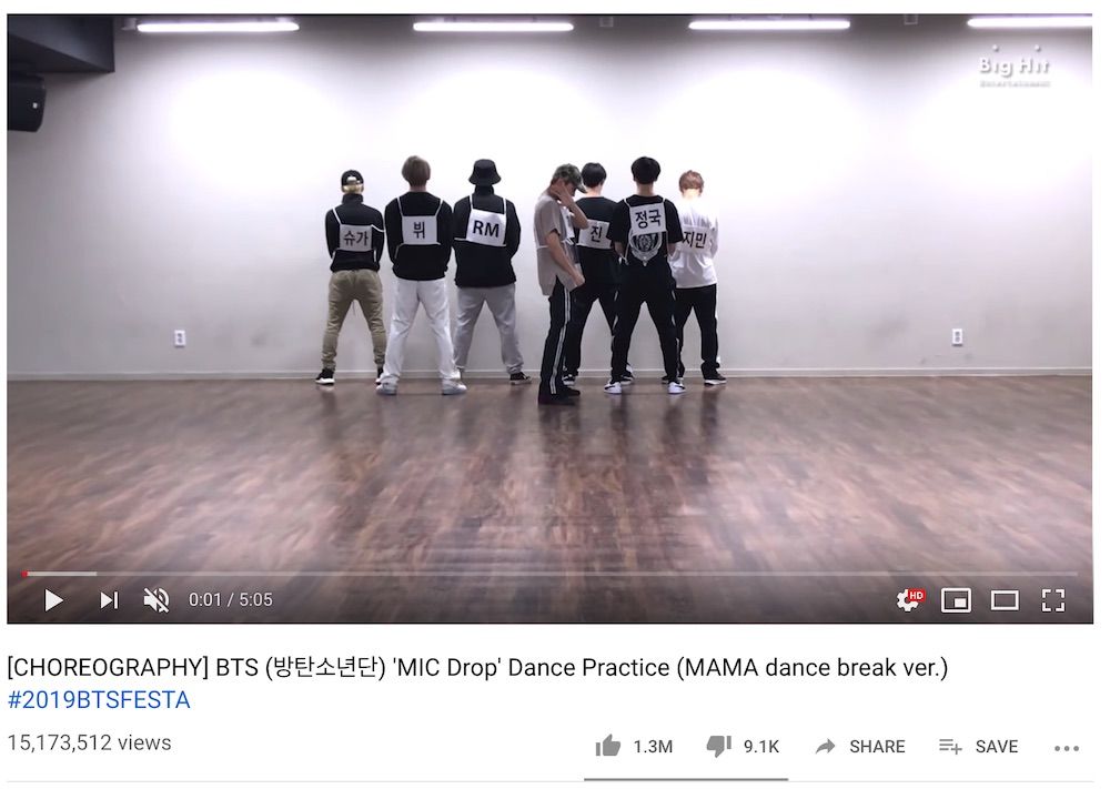 ‘MIC DROP’ Dance Practice by BTS