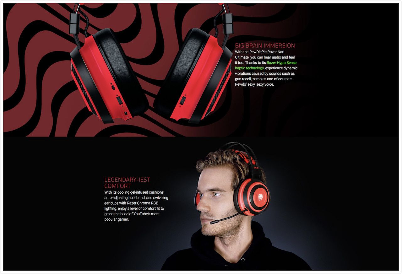 Pewdiepie discount headset 2020