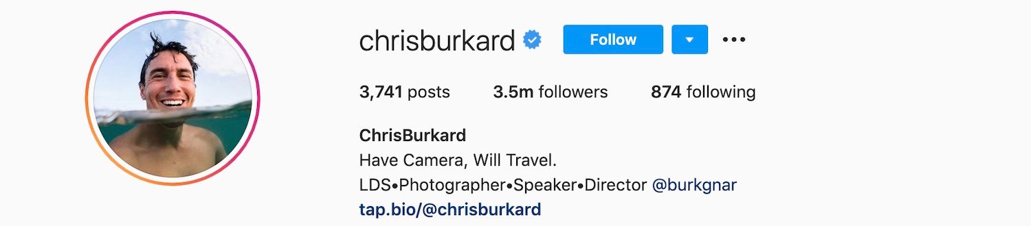 Chris Burkard Instagram Profile