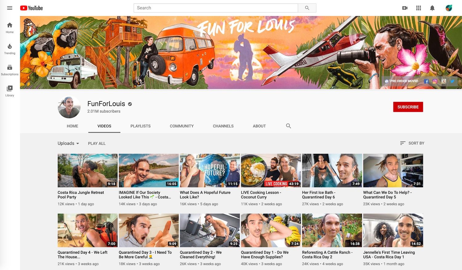 Cole Louis's YouTube channel 'Fun For Louis' has over 2 million subscribers.
