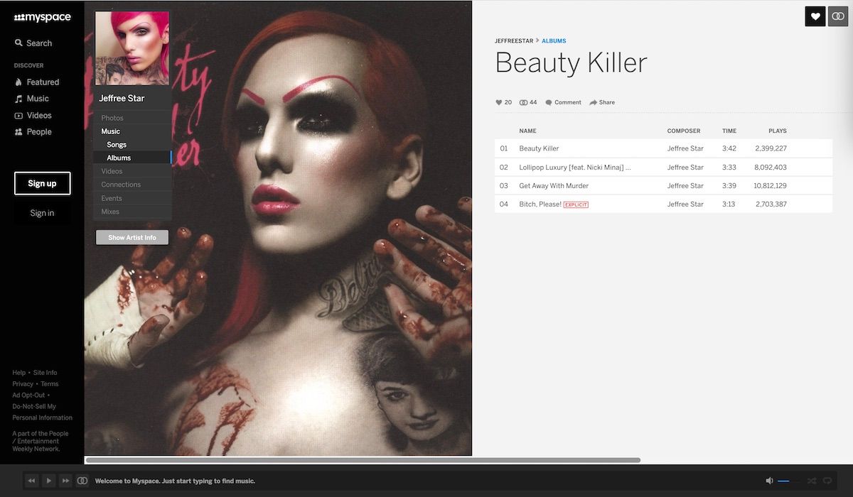 Jeffree Star's first and last studio album ‘Beauty Killer’