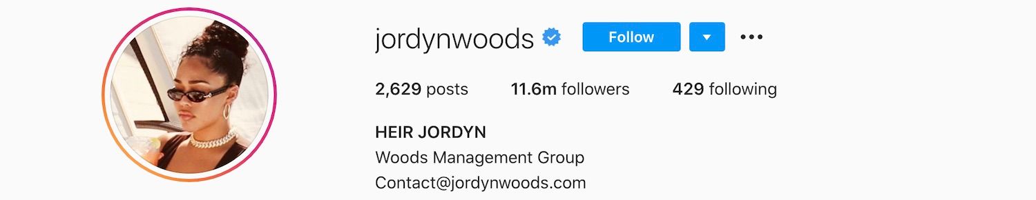 Jordyn Woods Instagram