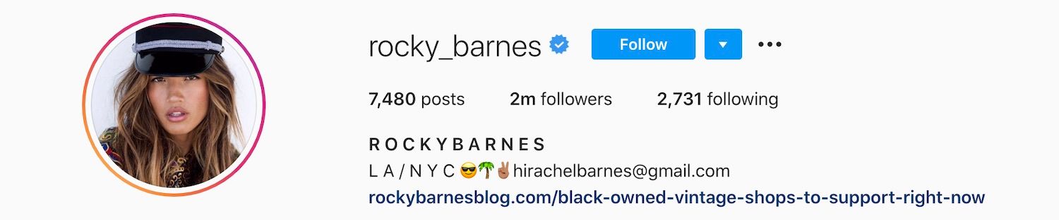 Rocky Barnes Instagram