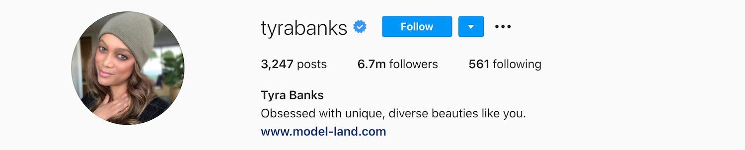 Tyra Banks Instagram