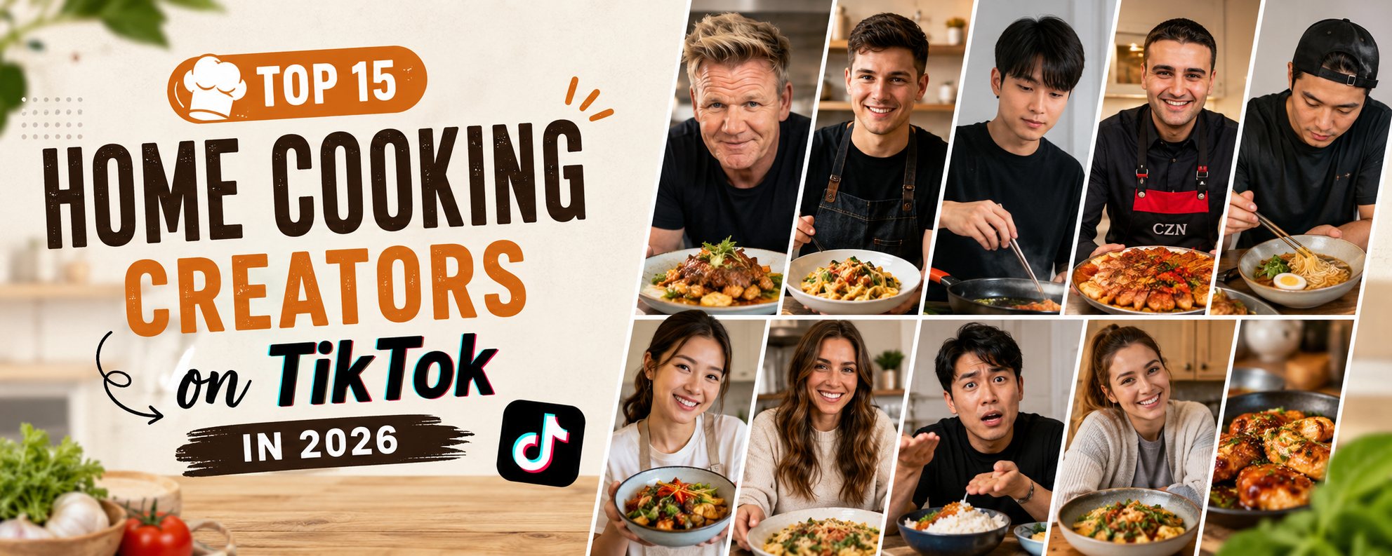 Top 15 Home Cooking Creators on TikTok in 2026
