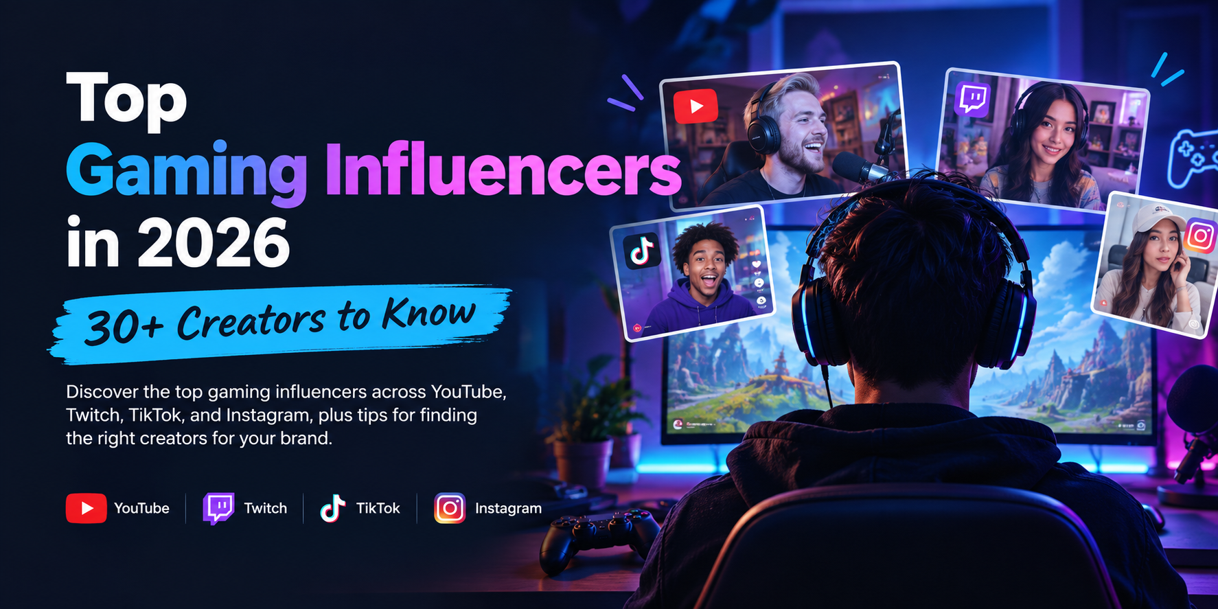 Top Gaming Influencers in 2026: 30+ Gaming Creators to Know