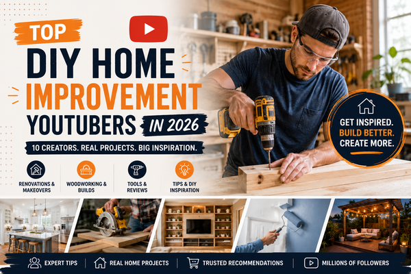 Top DIY Home Improvement YouTubers in 2026: 10 Creators Every Home Brand Should Know