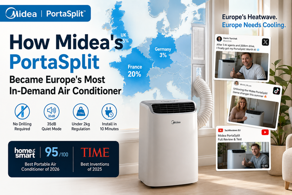How Midea's PortaSplit Became Europe's Most In-Demand Air Conditioner