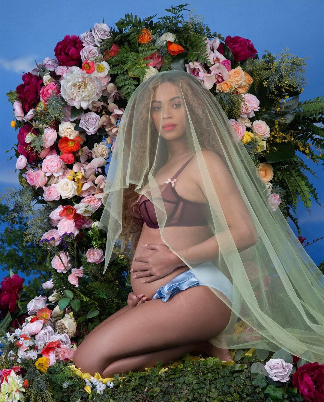 Beyonce's Instagram post announcing her pregnancy.