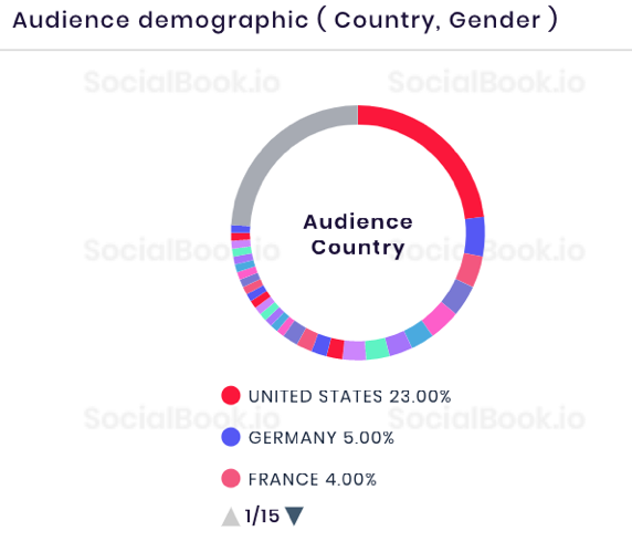 Audience Demographics of Taylor's Instagram account