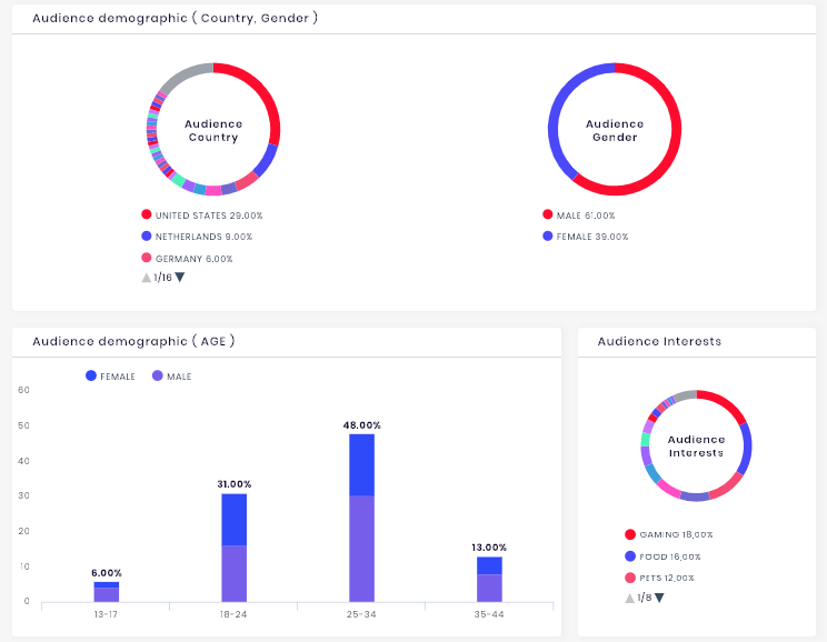 The audience demographics of PewDiePie's YouTube channel.